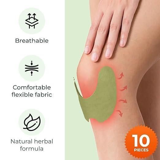 Herbal Pain Relief - Knee Patch @ ₹499 (Pack of 10x2) - Buy 1, Get 1 FREE! 😍✅