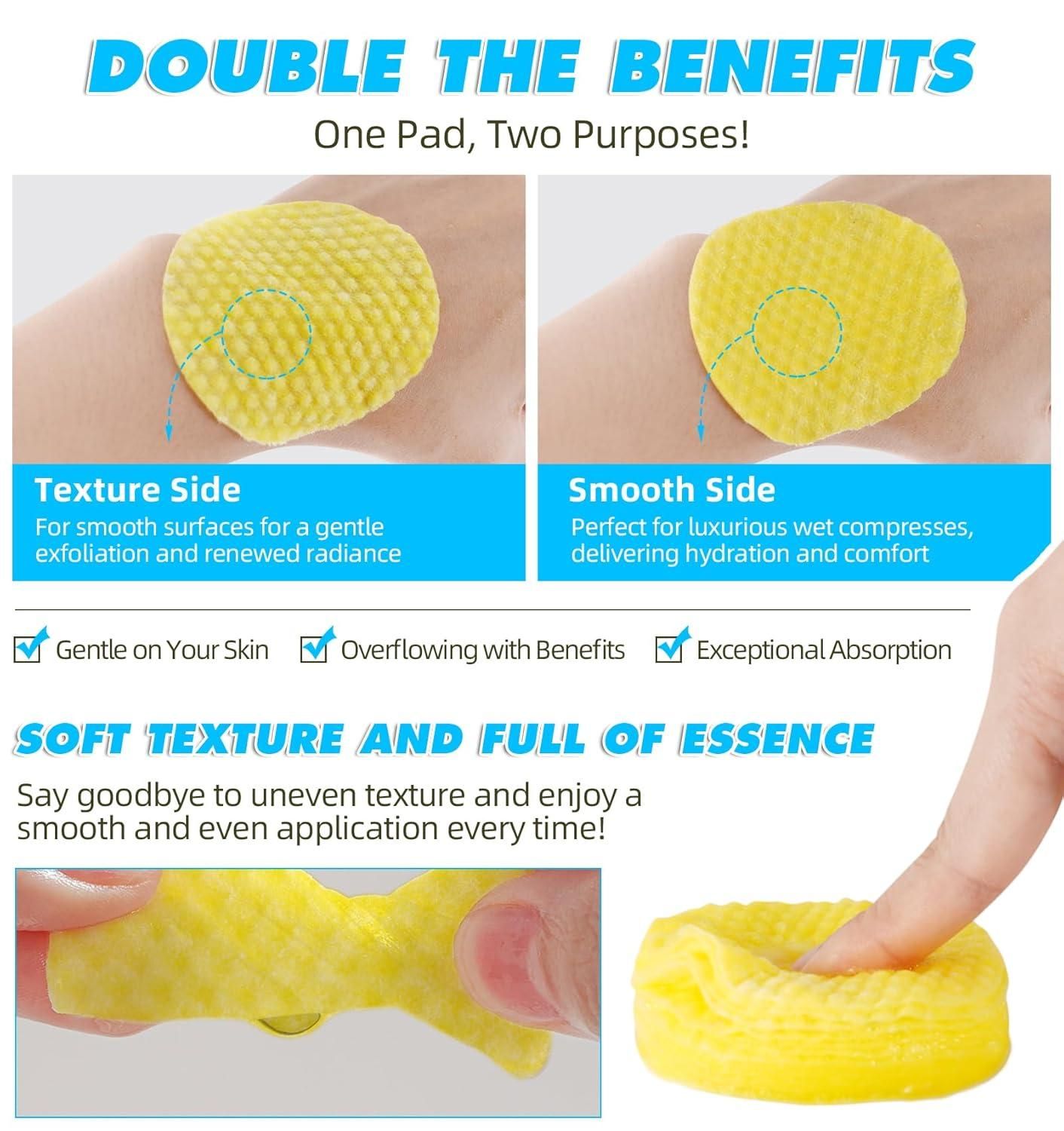 Turmeric & Kojic Acid Cleansing Pads || Buy 1, Get 1 Pack FREE (60+60 patches) at ₹499