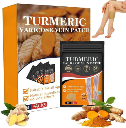 Turmeric Vericose Vein Patch || Buy 1 Get 1 FREE (Pack of 10 + 10) at ₹499