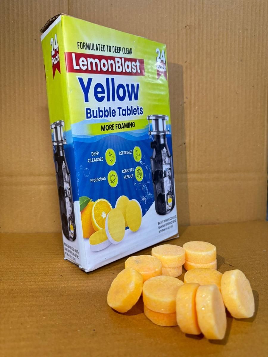 LemonBlast Yellow Bubble Tablets (24pc) Buy 1 Get 1 FREE!