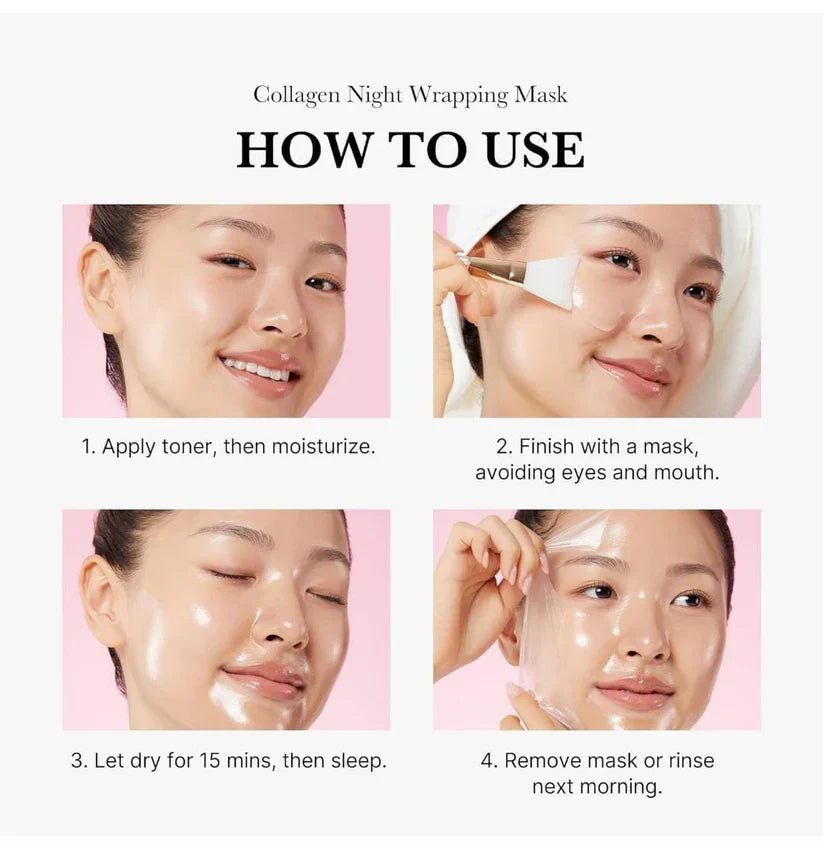 Collagen Night Wrapping Peel Off Mask Pack of 2 (Buy 1 Get 1 FREE) 💥✅