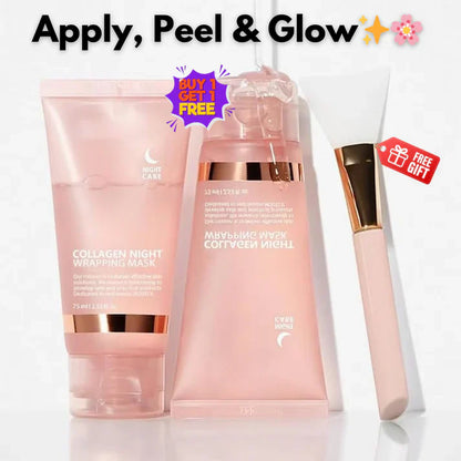 Collagen Night Wrapping Peel Off Mask Pack of 2 (Buy 1 Get 1 FREE) 💥✅
